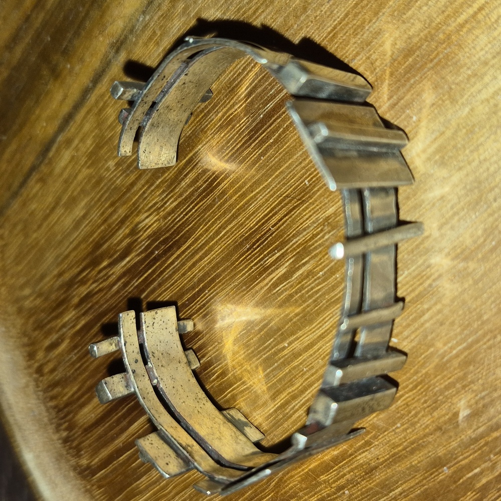 Brutalist Silver Men's Bracelet